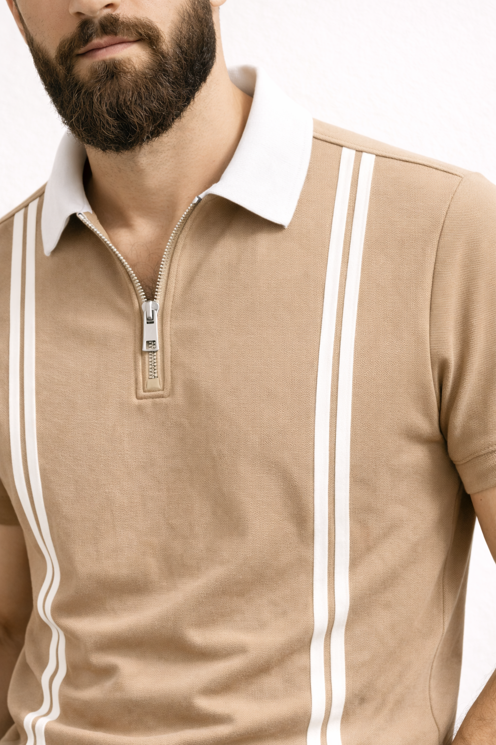 Pack of 2 Zipper Stripe Polo's