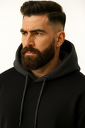 Two-Tone Hoodie for Men – Drop Shoulder