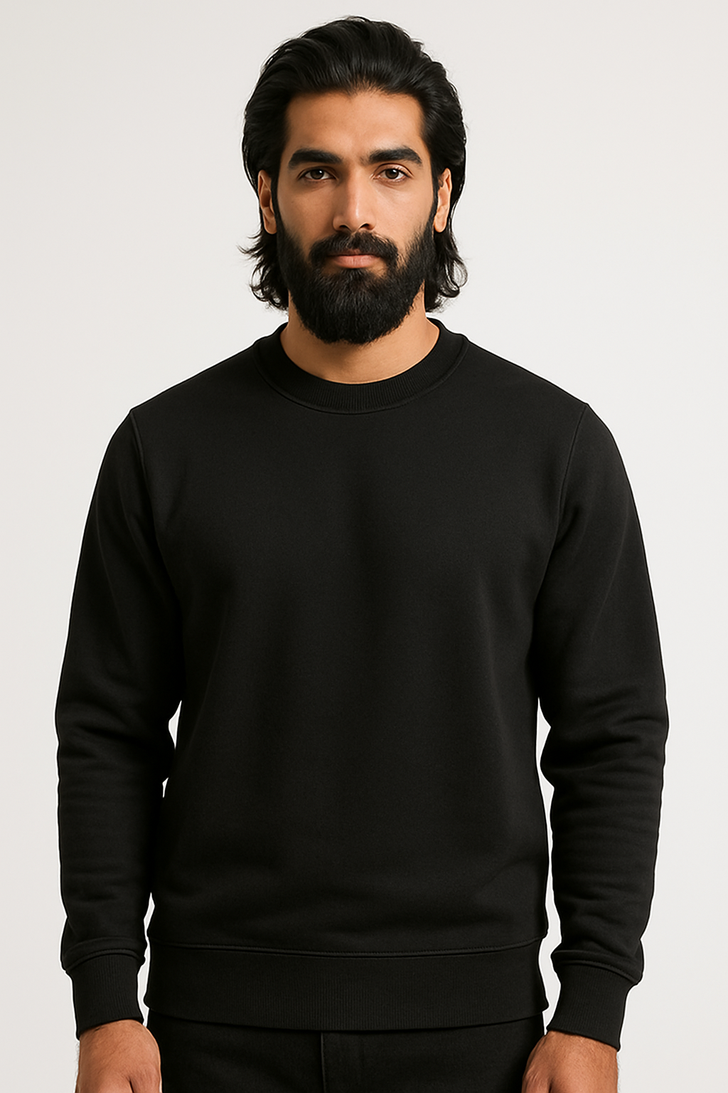 Pack of 2 Basic Black & Grey Premium Men’s Sweatshirt