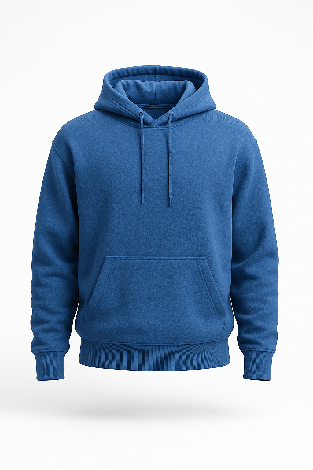 Blue Basic Hoodie for Men – Drop Shoulder