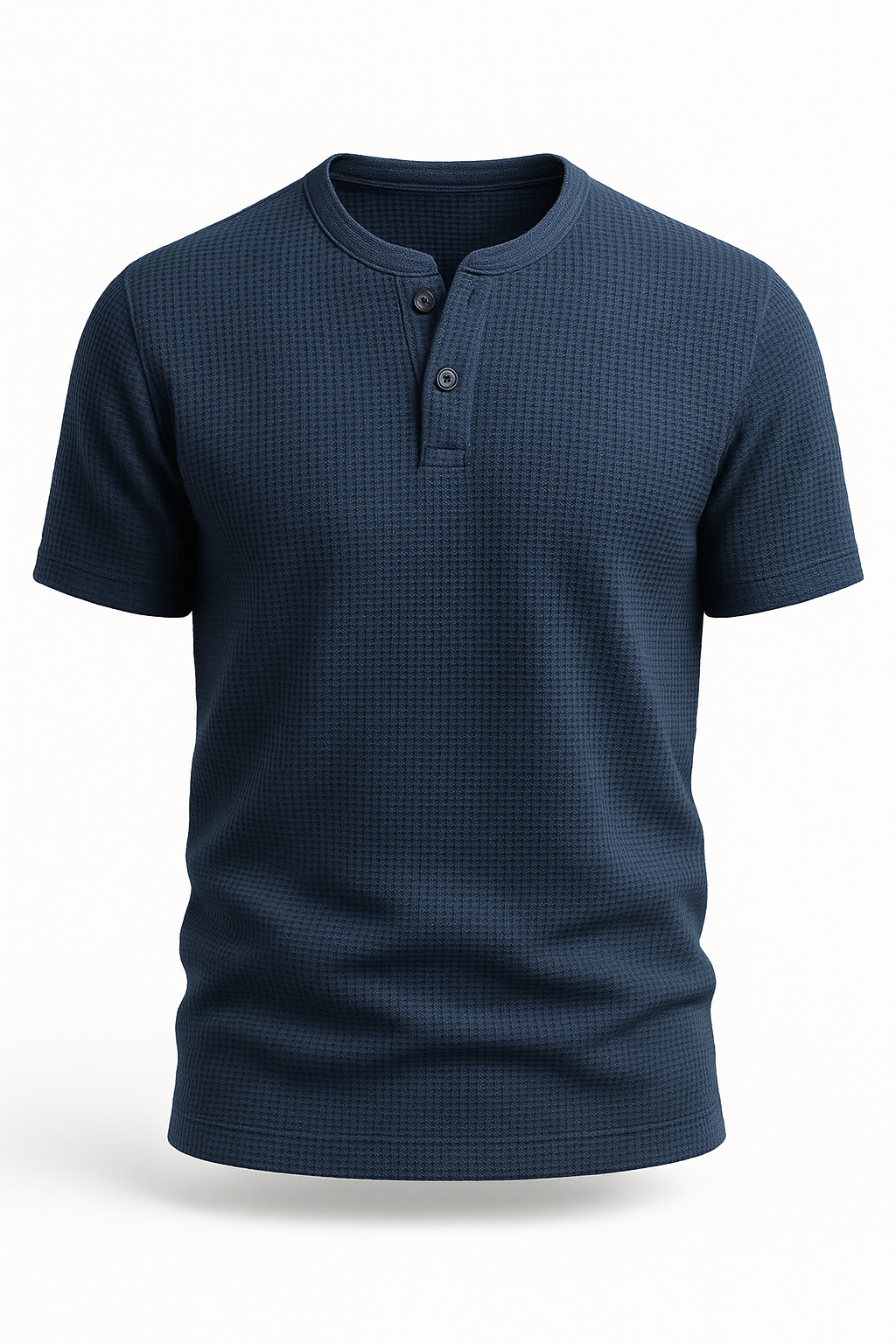 Pack of 2 Waffle Knit Henley T-Shirts