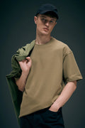 Olive Oversized Drop Shoulder