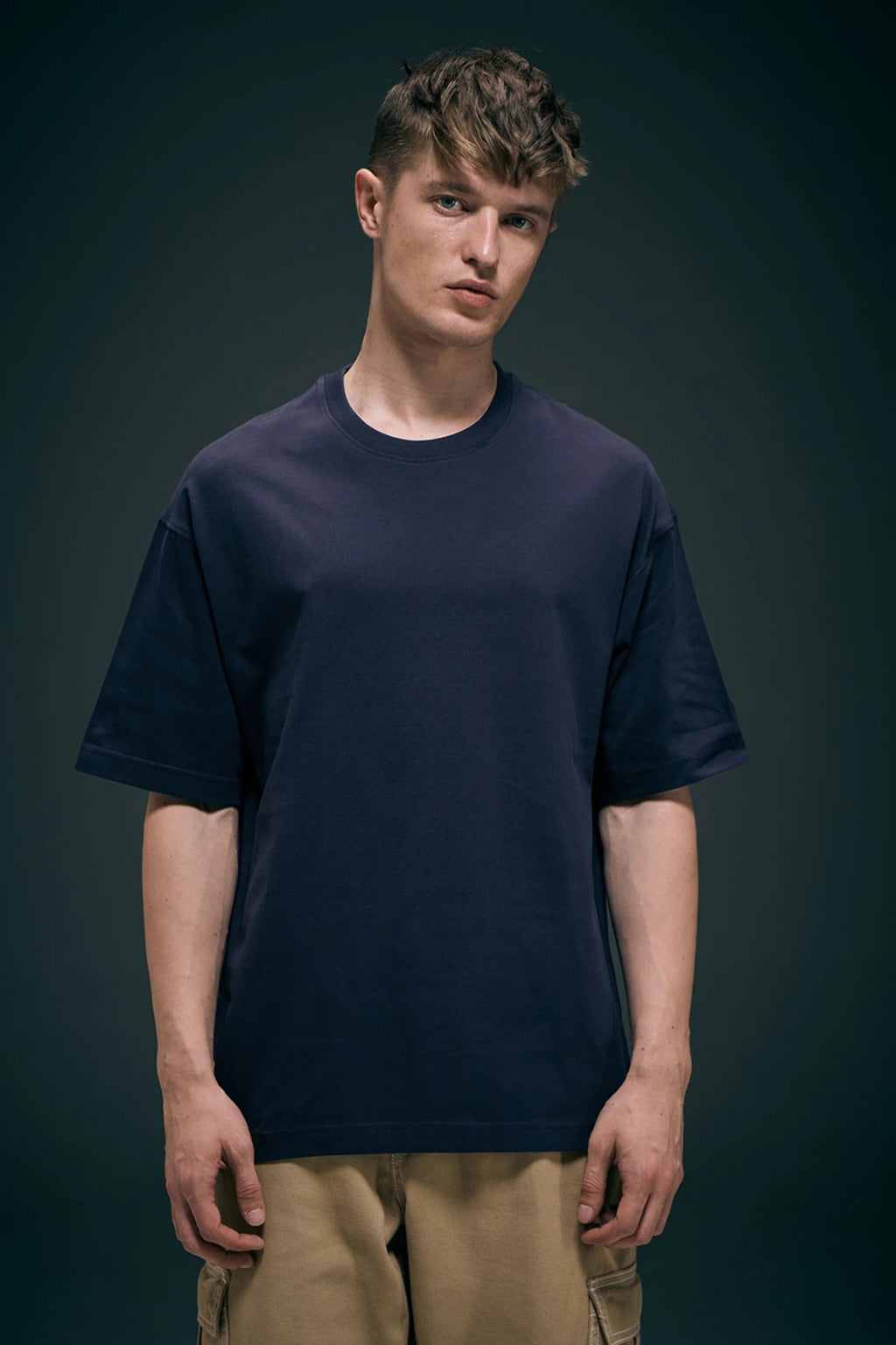 Trip Teal Oversized Drop Shoulder