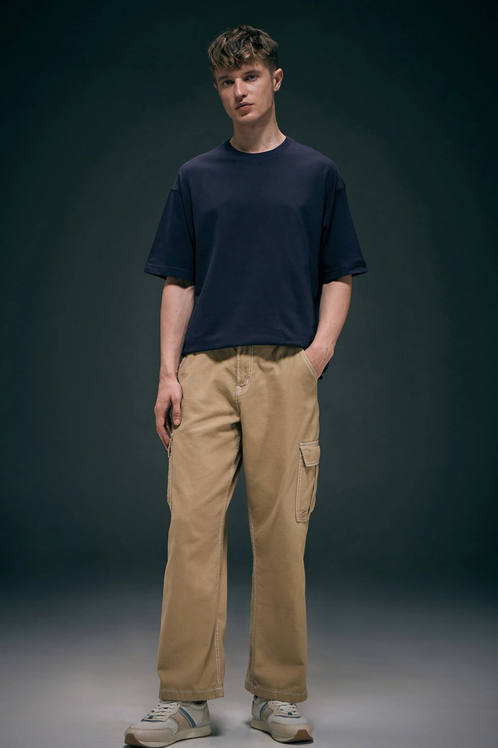 Trip Teal Oversized Drop Shoulder