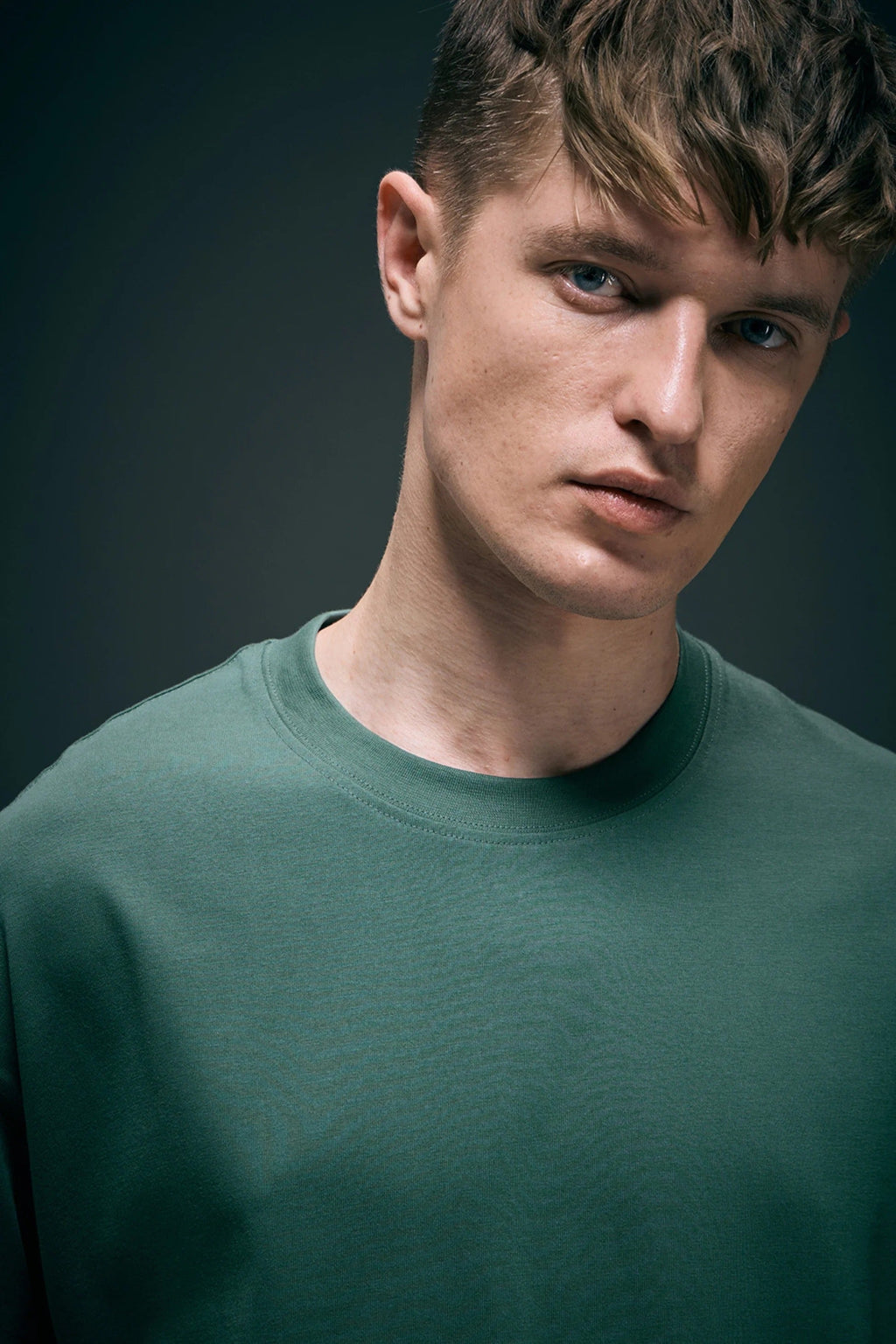 Berry Green Oversized Drop Shoulder