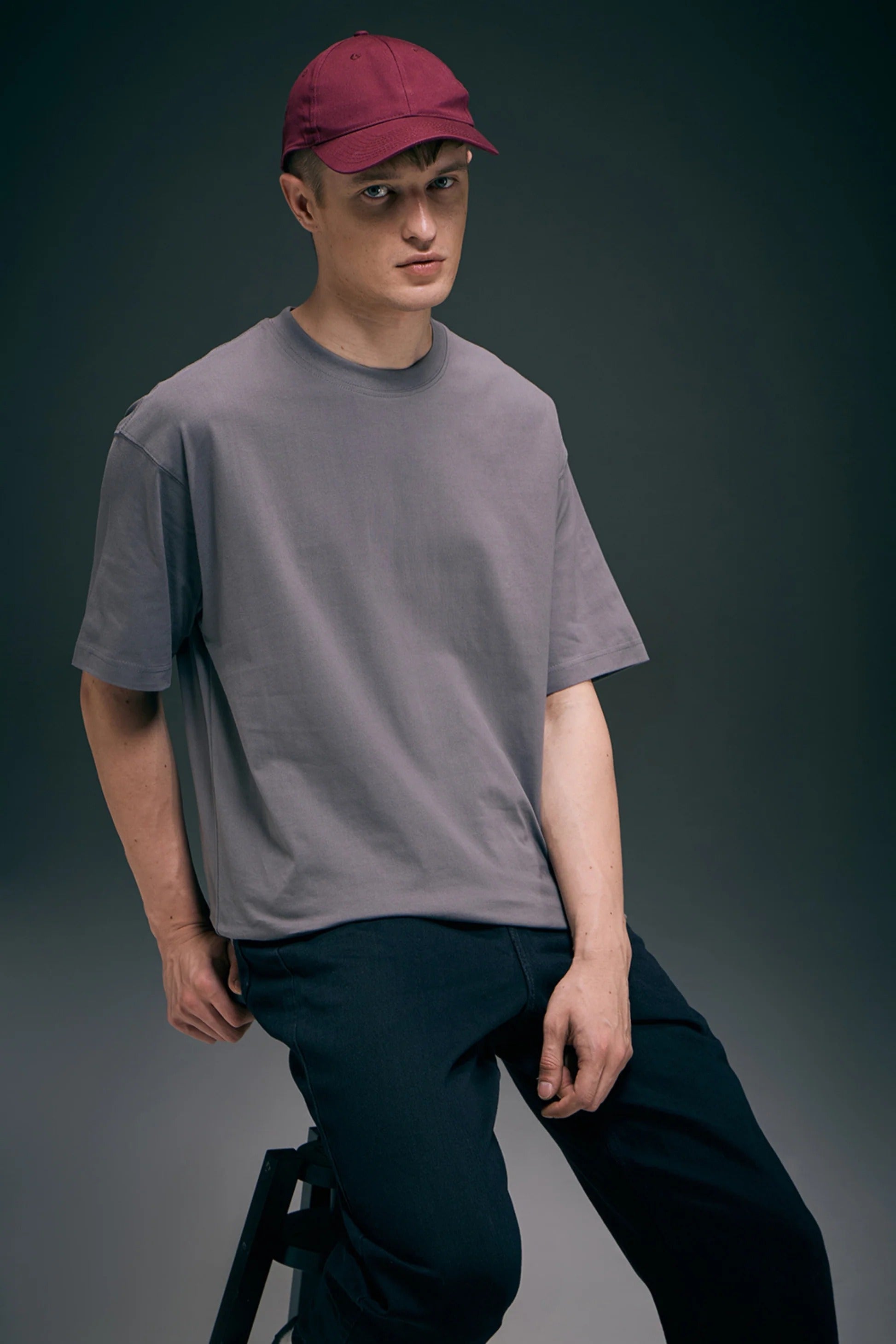 Night Shadow Oversized Drop Shoulder