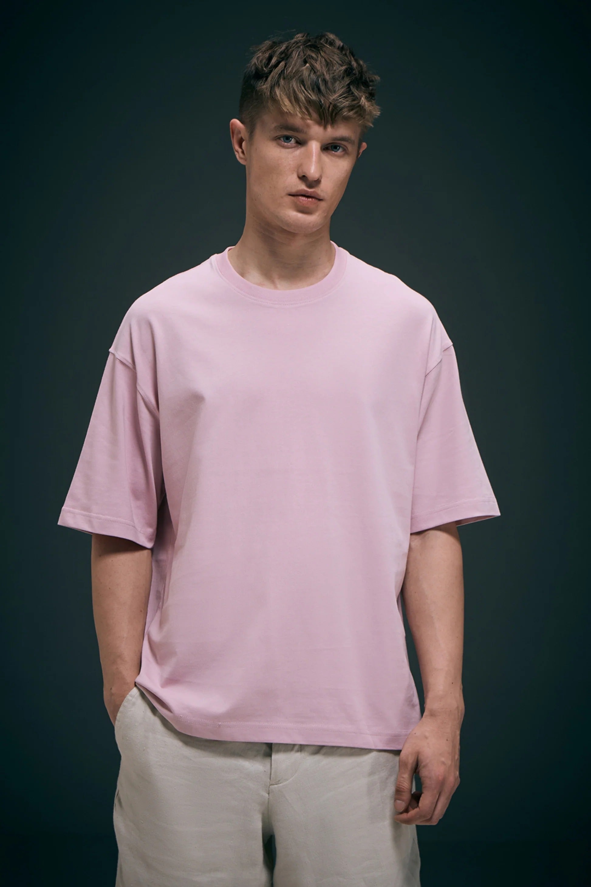 Millennial Pink Oversized Drop Shoulder