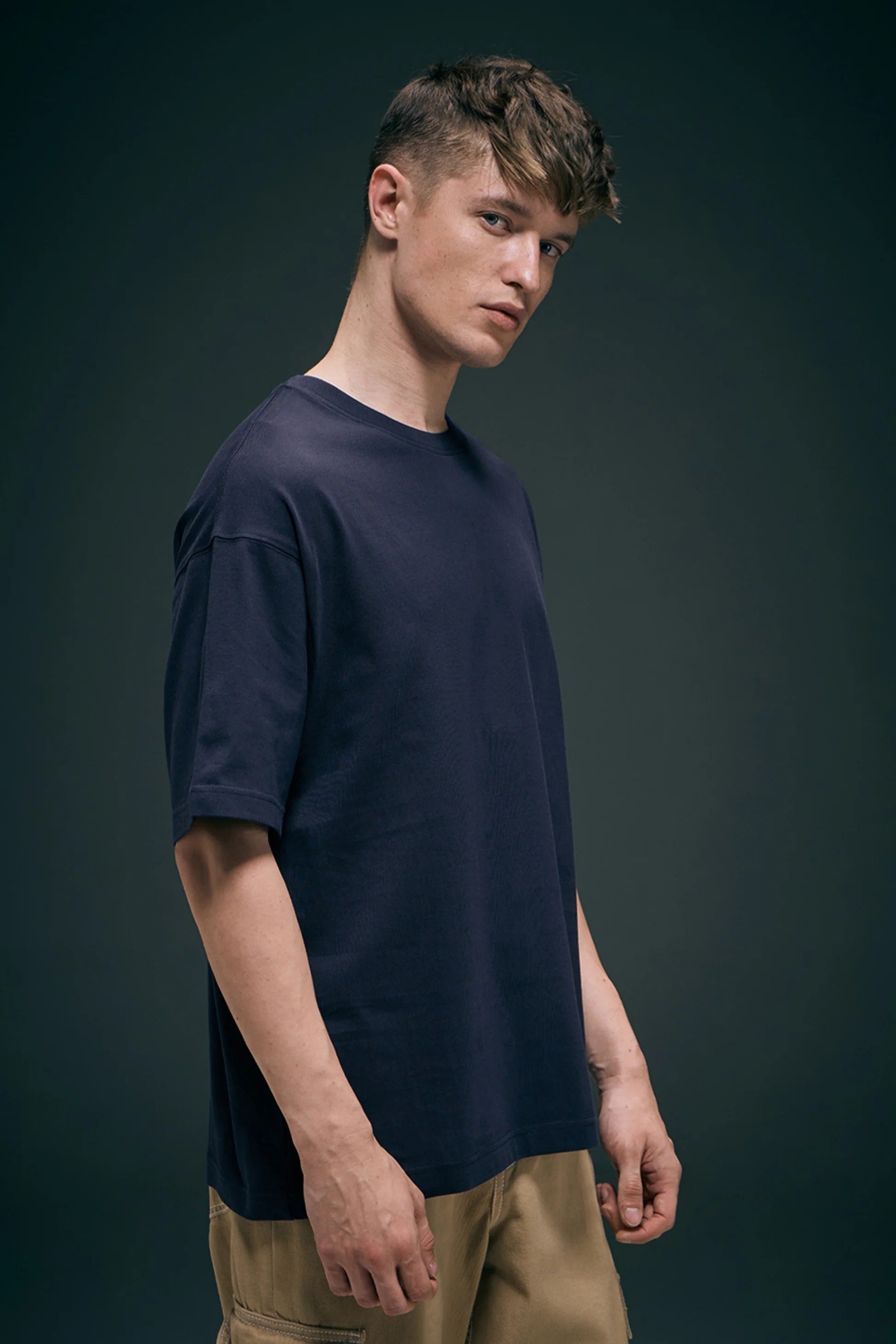 Trip Teal Oversized Drop Shoulder